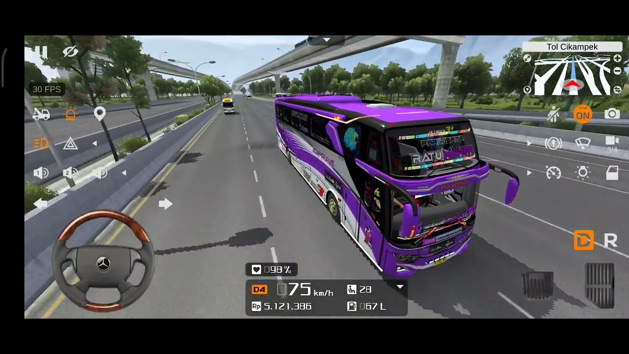 SOPIR BUS SJM TRANS HARI INI 12 MARET BUSSID I BUS SIMULATOR INDONESIA ...