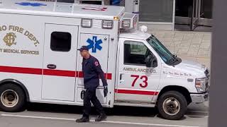 Chicago Fire Department Ambulance 73 Arriving