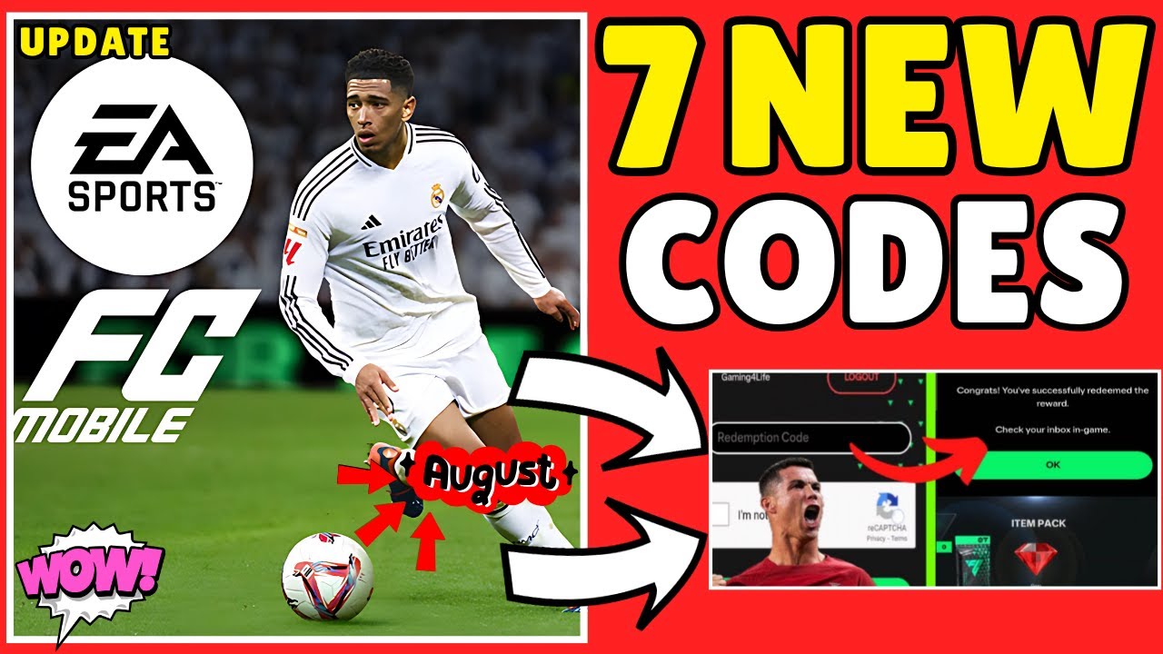 UPDATE!⚡EA FC MOBILE CODES FOR COINS AUGUST 2025 | FC MOBILE REDEEM ...