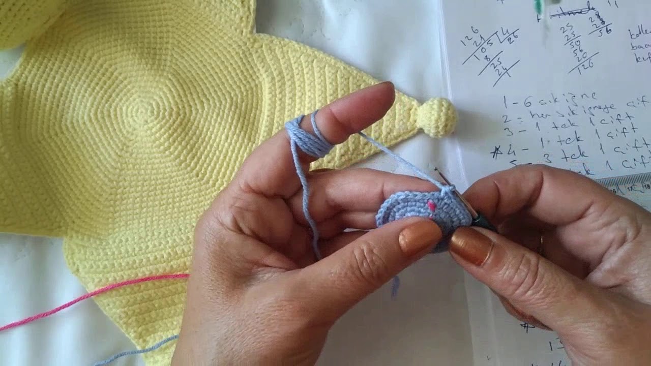 Amigurumi Tavşan Uyku Arkadaşı (Gövde) Yapılışı 1.Bölüm