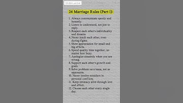 💍 24 Golden Marriage Rules for a Strong & Happy Relationship | Wisdom Weave (Part 1) ❤️