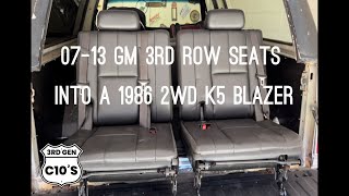 Tahoe seats in a K5 Blazer
