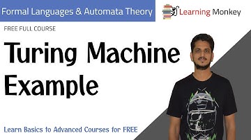 Turing Machine Example || Lesson 86 || Finite Automata || Learning Monkey ||