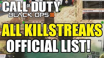 Black Ops 3 ALL KILLSTREAKS GAMEPLAY IMAGE! BO3 Multiplayer Killstreaks OFFICIAL LIST!