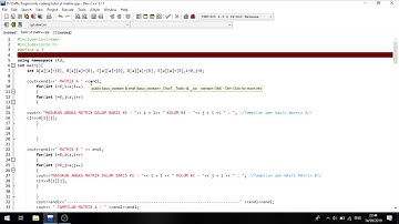 Membuat Matrix di C++ || Abang Magnet