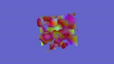 3d animated voxel perlin noise