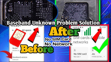 Redmi 9A No Sim Card || Baseband Unknown || No Service 📶 Problem Solution