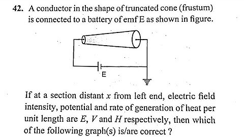 Question - Frustum (Truncated cone) shaped resistor