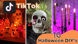 10 Easy Halloween Diy Tiktok Crafts Halloween Craft Compilation
