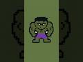 Hulk Pixel Art Speed Build in Minecraft
