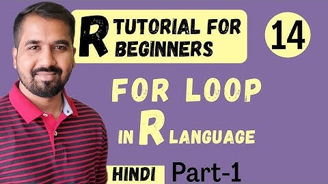 For Loop in R Language Part-1 Explained in Hindi l R Tutorial for Beginners