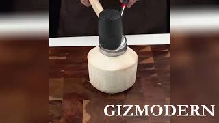 Coconut Opener Tool Set, with Super Safe & Easy to Use Design