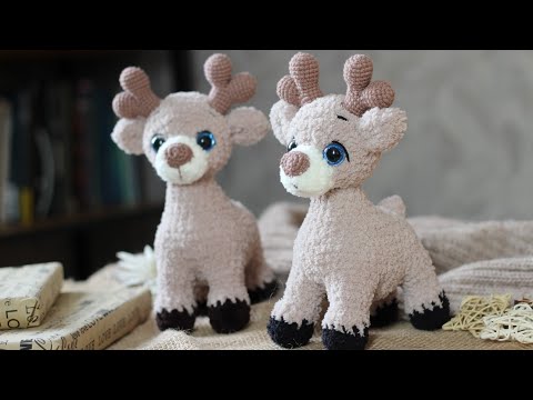 Олень крючком || Подробный попетельный мастер-класс || Часть 1 || Вяжем туловище ||