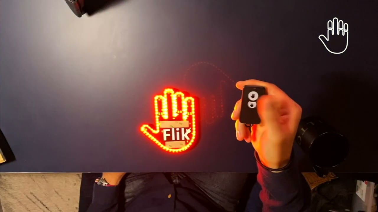 FLIK Original Middle Finger Light Give The Bird & Wave to Drivers Hottest  Gifted Car 