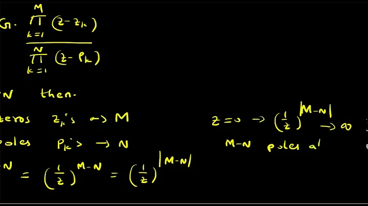 Poles and Zeros of a rational z-transform