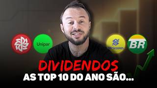 Top 10 Maiores Pagadoras de Dividendos de 2025 - Ainda da Tempo?