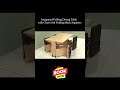 Integrated Folding Dining Table with Seating System #diningtable #foldingdiningtable