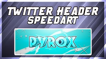 Twitter header speed art (How to make a Twitter header)|PS TOUCH|