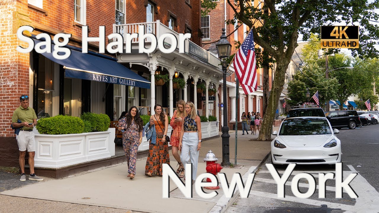 Walking Sag Harbor, New York [4K] Sag Harbor New York Main Street