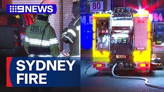 Two arsonists on the run after suspected meth lab set on fire | 9 News Australia