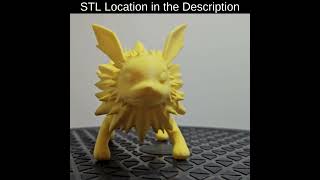 Pokemon Jolteon ID 135 Printed on Bambu Lab A1