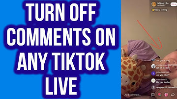 How To Turn Off Comments On Any TikTok Live Stream(New)