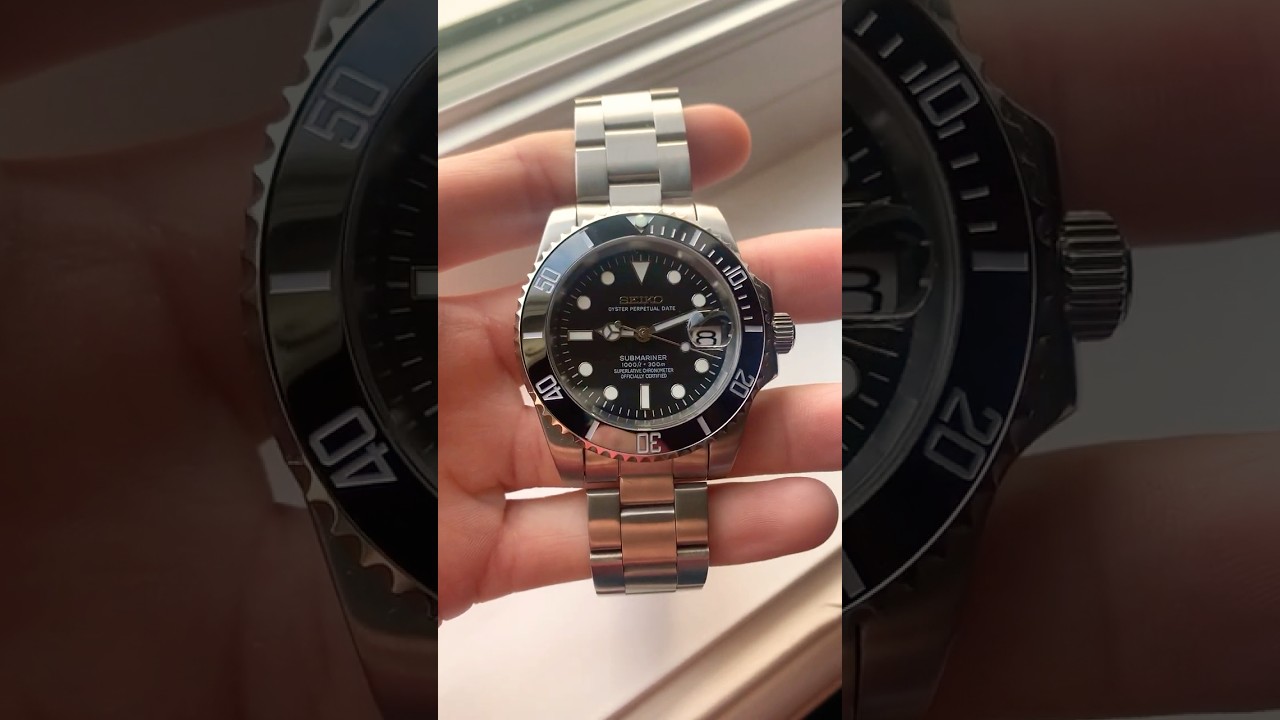 Seiko Black Submariner Mod 
