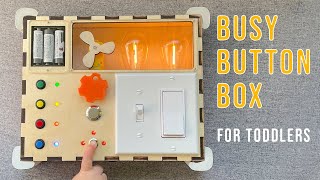 Busy Button Box Design Process - DIY Montessori-style Electronic Board Toy for Toddlers