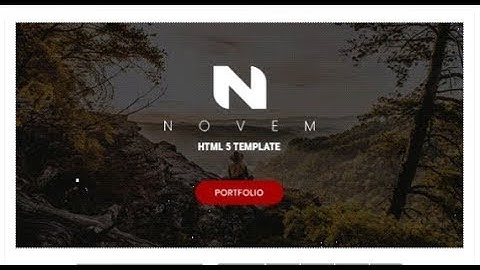 Novem - Creative Portfolio HTML5 Template | Themeforest Templates