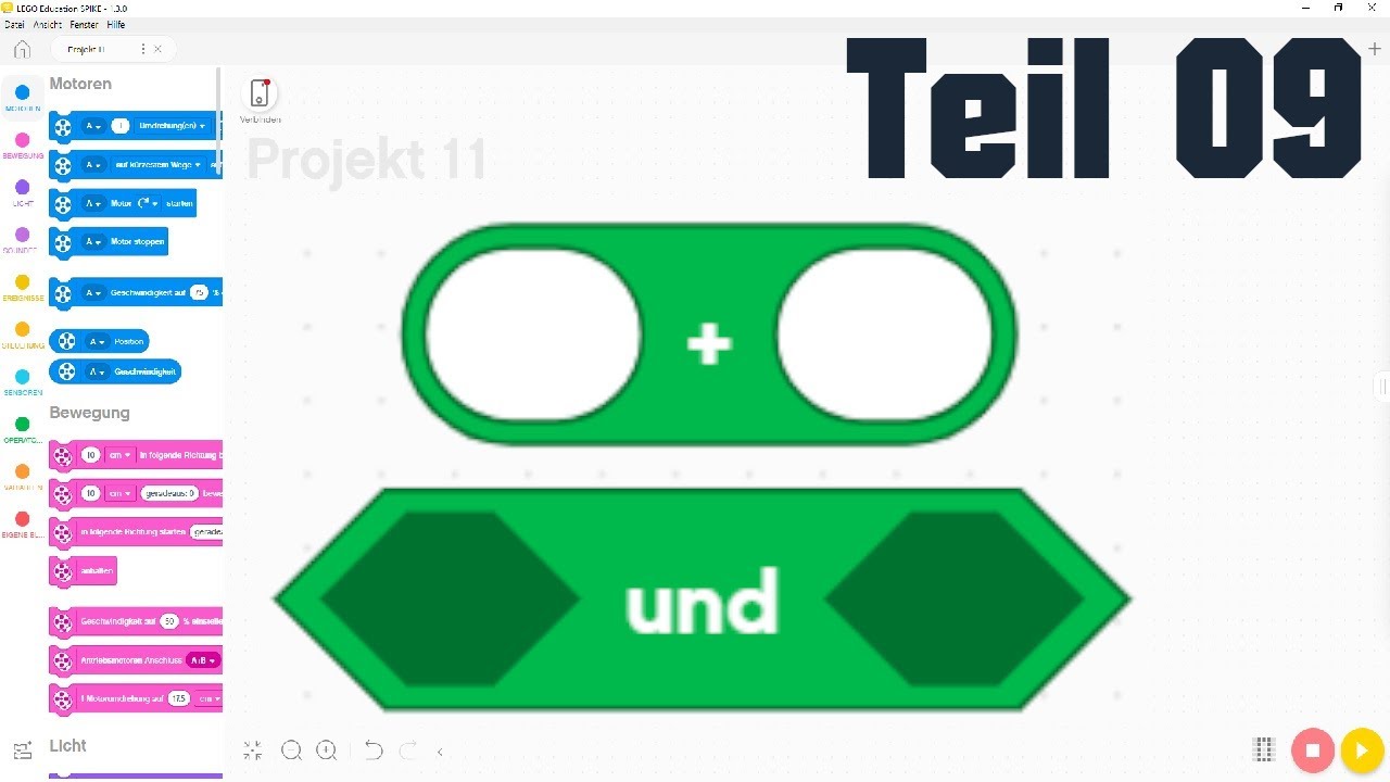 Lego Mindstorms Scratch Programmiertutorial #9: Logik und Zahlen