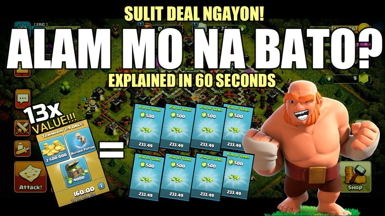 CLASH OF CLANS SPECIAL OFFER 13x value June Special offer YouTube