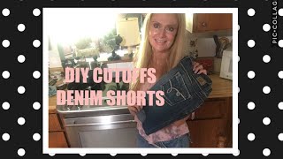 DIY CUTOFF DENIM SHORTS