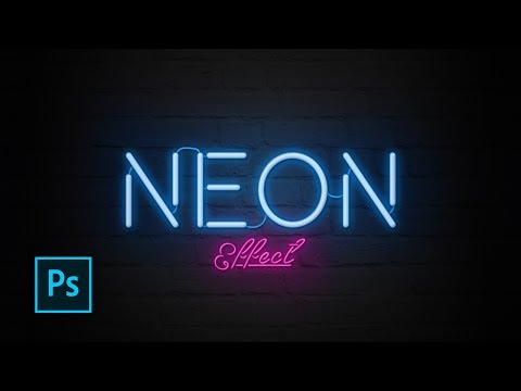 How to Create Neon Text Effect with Photoshop - Photoshop Text Effect Tutorials