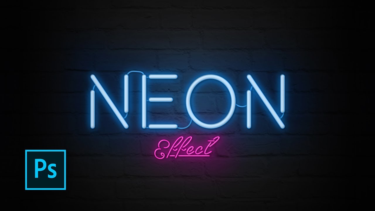 Download How To Create Neon Text Effect With Photoshop Photoshop Text Effect Tutorials Youtube