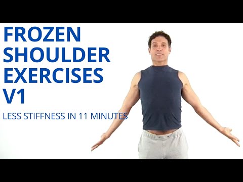 60 Second Frozen Shoulder Exercises & Stretches-Adhesive Capsulitis. 