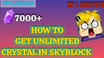 How to Get More Crystals | Skyblock | blockman go 🤑