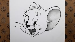 Tom Ve Jerry Çizgi Filminden Jerry Adım Adım Nasıl Çizilir Kolay Ve Öğretici Çizimler