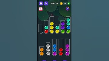 Ball Sort Master Game Level - 166 Without Boosters | Puzzle Game | #entertainment #puzzle #games