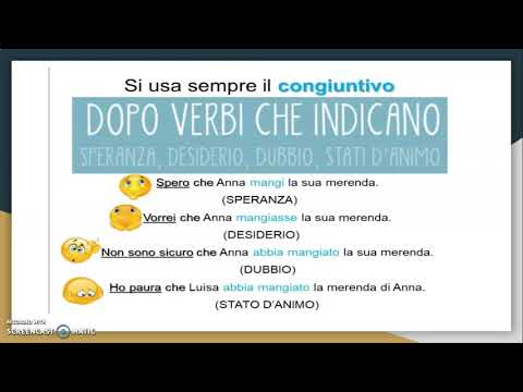 Il modo congiuntivo