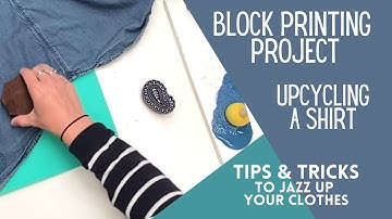 Block Printing Project - Upcycling - The Arty Crafty Place