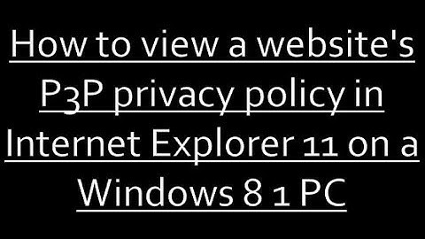 How to view a website