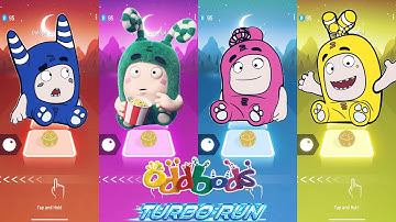 Oddbods Family : Pogo Run vs Zee Run vs Newt Run vs Bubbles Run | Oddbods Turbo Run #24