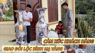 GIAO LỘC BÌNH MẠ VÀNG ĐẾN TAY KHÁCH HÀNG TẠI HẢI PHÒNG - LỘC BÌNH - GỐM BÁT TRÀNG .