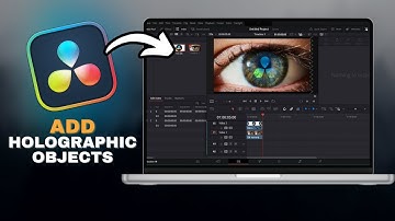 How To Add HOLOGRAPHIC OBJECTS In Davinci Resolve in SECONDS!
