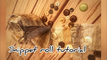 Junk journal #92 come fare uno snippet roll in modo facile e veloce