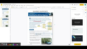 Tree Diagram Activity - Google Slides