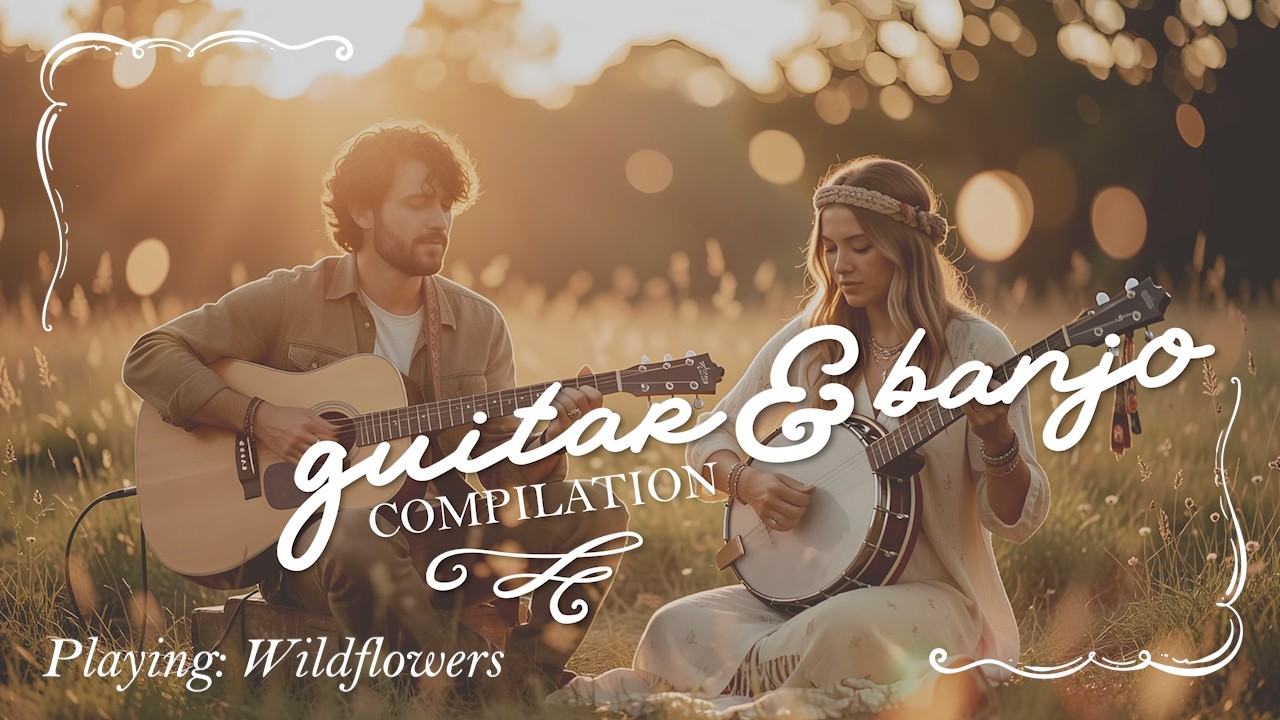Guitar & Banjo compilation - Ambient Guitar, Campfire Indie Folk instrumental calm music