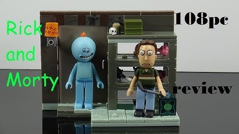 McFarlane Rick and Morty Smith Family Garage Rack 108pc construction set review