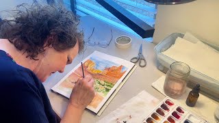 Breaking barriers with brushstrokes: This Washington City artist is legally blind