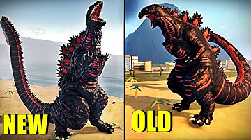 Shin Godzilla Old vs New Remodel Comparison | Kaiju Universe